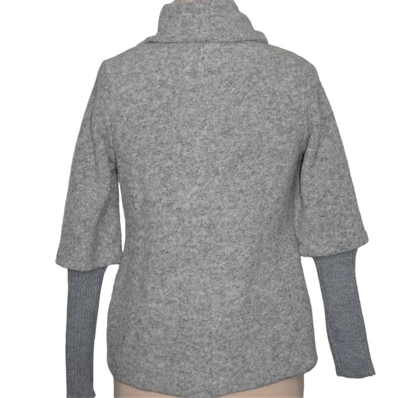 Marisa & Marie Grey Wool Blend Sweater Jacket Size S NWT - Picture 2 of 12